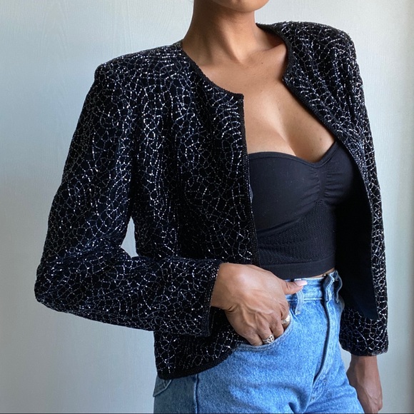 Niteline Vintage Beaded Bolero Jacket - Picture 1 of 17